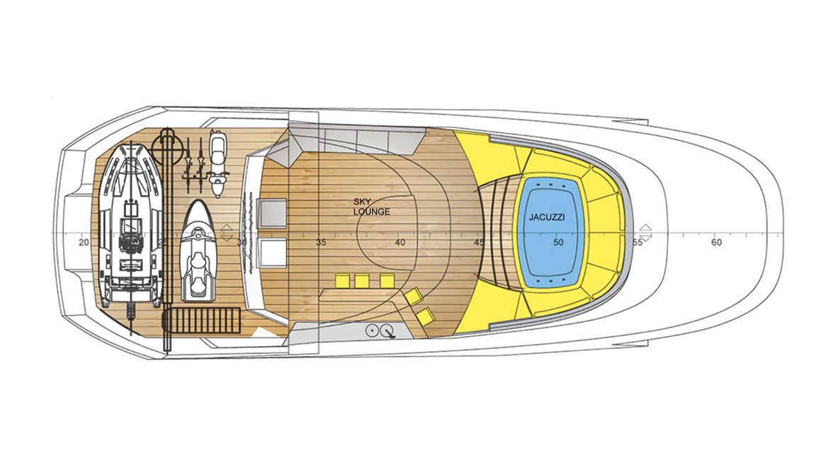 Layout of joyMe sun deck arrangement